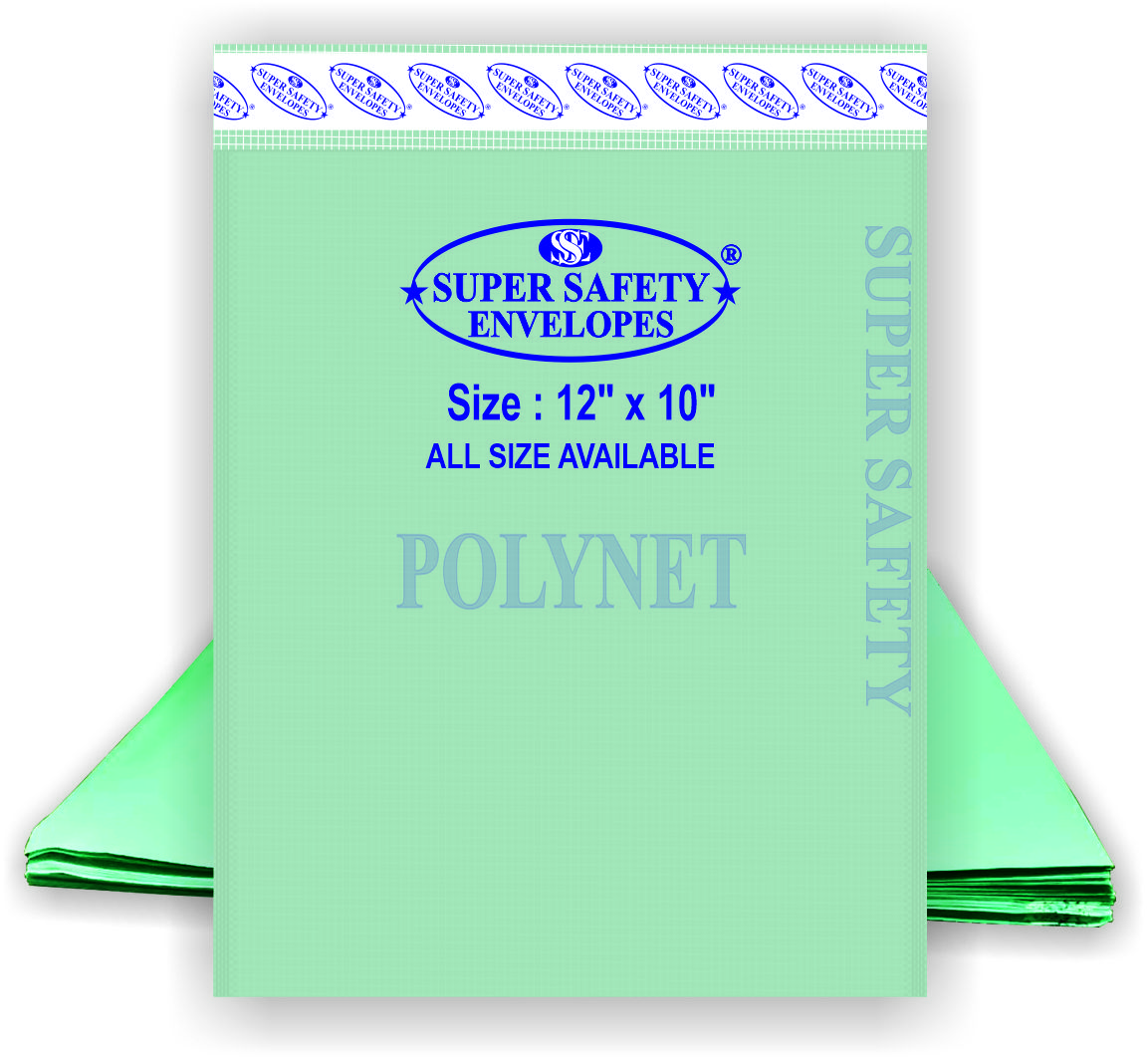 12×10 Polynet Envelope | Office & Document Handling | Super Safety Envelope | Pack of 50