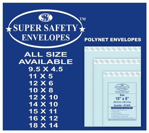 Envelope Size's - polynet envelope- safety envelope